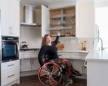Utilizing Universal Design, interior designer Kendall Ansell and team were able to create a home that would be accessible for Jenna Reed-Cote, who has been in a wheelchair all her life.